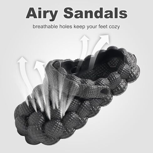 Yonge & Finch Bubble Slides for Women Men Lychee Bubble Slippers Massage Golf Ball Slides Platform Sandals Pillow in Saudi Arabia