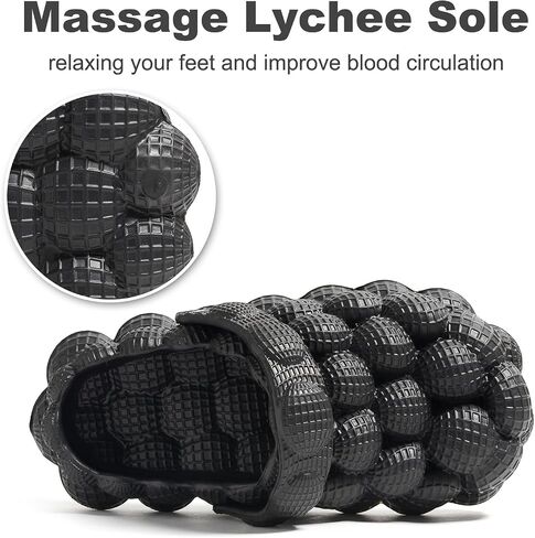 Yonge & Finch Bubble Slides for Women Men Lychee Bubble Slippers Massage Golf Ball Slides Platform Sandals Pillow in Saudi Arabia