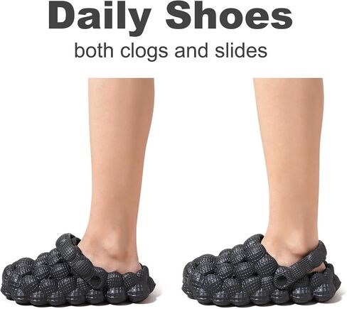 Yonge & Finch Bubble Slides for Women Men Lychee Bubble Slippers Massage Golf Ball Slides Platform Sandals Pillow in Saudi Arabia