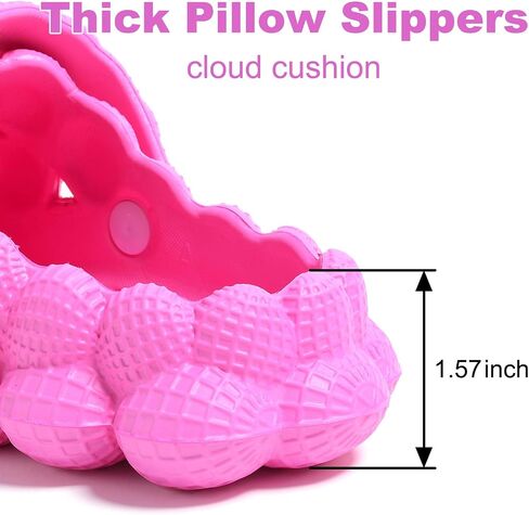 Yonge & Finch Bubble Slides for Women Men Lychee Bubble Slippers Massage Golf Ball Slides Platform Sandals Pillow in Saudi Arabia