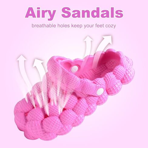 Yonge & Finch Bubble Slides for Women Men Lychee Bubble Slippers Massage Golf Ball Slides Platform Sandals Pillow in Saudi Arabia