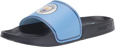 PUMA Men's LEADCAT 2.0 MAN CITY Slide Sandal, Puma New Navy-Team Light Blue, 8 in Saudi Arabia