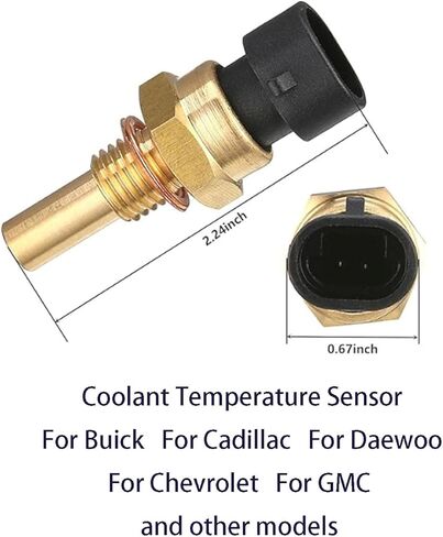 مستشعر درجة الحرارة مستشعر درجة حرارة المبرد لبويك لكاديلاك لدايو لشروليه لجي إم سي إلخ 96182634 25036898 in Kuwait