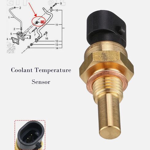 مستشعر درجة الحرارة مستشعر درجة حرارة المبرد لبويك لكاديلاك لدايو لشروليه لجي إم سي إلخ 96182634 25036898 in Kuwait