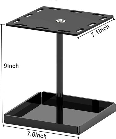 Bigfety Sunglasses Holder Organizer, Glasses Display 360 Rotating Stand Rack with Base Tray for 12 Pairs, Black in Saudi Arabia