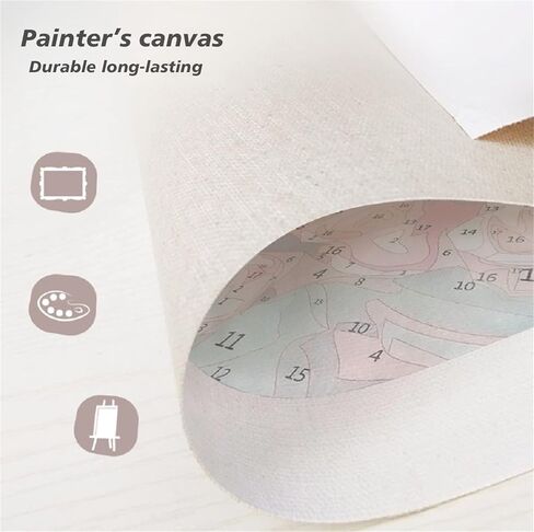 YSCOLOR لطيف فصيل كورجي الكلب DIY الطلاء بواسطة أرقام مجموعات المبتدئين النفط اللوحة الفنون الحرفية للمنزل غرفة المعيشة جدار ديكور هدية 16X20 بوصة in Kuwait