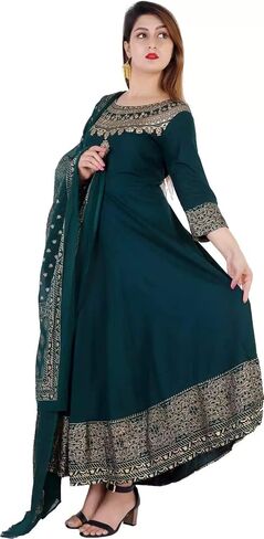 kurta for women with dupatta party wear traditional Indian Designer Anarkali Kurti in Saudi Arabia