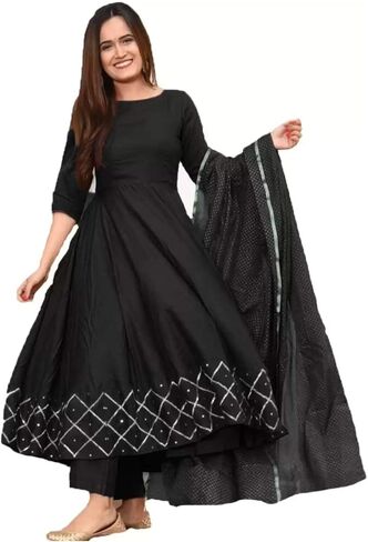 kurta for women with dupatta party wear traditional Indian Designer Anarkali Kurti in Saudi Arabia