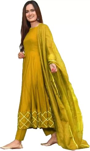 kurta for women with dupatta party wear traditional Indian Designer Anarkali Kurti in Saudi Arabia