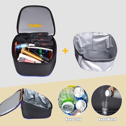 RZR RS1 Storage Bag/Cooler, UTV Accessories Waterproof Tool Bag RZR RS1 Underhood Storage Bag Compatible with Polaris RZR RS1 2018+ (OEM #: 2882700) (Red Piping) in Saudi Arabia