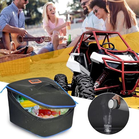 RZR RS1 Storage Bag/Cooler, UTV Accessories Waterproof Tool Bag RZR RS1 Underhood Storage Bag Compatible with Polaris RZR RS1 2018+ (OEM #: 2882700) (Red Piping) in Saudi Arabia