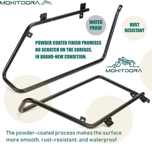 MoKitDora Saddlebag Conversion Support Bracket to Mount Touring Hard Saddlebags on 2008-2017 Harley Dyna Fat Bob Low Rider Street Bob Super Glide Models, Black in Saudi Arabia