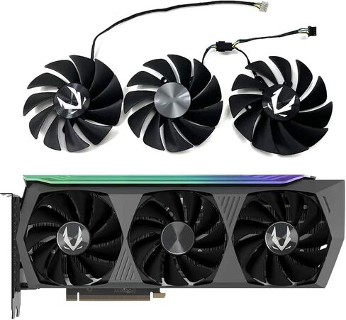 GA92S2U CF9015H12S RTX 3080 Ti AMP Holo GPU Fan for ZOTAC Gaming RTX 3070 TI 3080 3080 TI 3090 AMP Holo Video Card Cooling Fan (Fan-AB) in Saudi Arabia