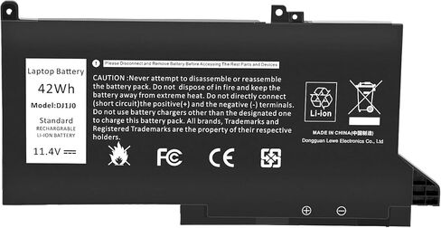 Futurebatt New Replacement Battery for Dell DJ1J0 451-BBZL PGFX4 ONFOH DJ1JO,for Dell Latitude 12 7000 7280 7480 Series [42Wh 11.4V] in Saudi Arabia