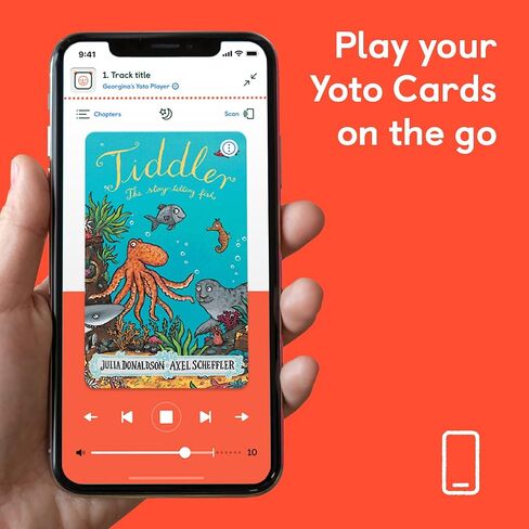 Yoto Mini (2024 Edition) + Make Your Own Card – Kids Screen-Free Bluetooth Audio Player, All-in-1 Travel Device Plays Stories Music Podcast Radio Ok-to-Wake Clock, Use as Speaker or with Headphones in Saudi Arabia