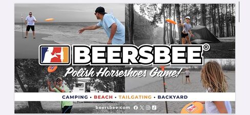 مجموعة ألعاب حدوة الحصان البولندية من Beersbee - في الهواء الطلق، الفناء الخلفي، الشاطئ، التخييم، متعة الصيف، لعبة هدف القرص الطائر للاحتفال - الفريسبي، الأعمدة، الزجاجات، وحقيبة الحمل! معركة باش الزجاجة in Saudi Arabia