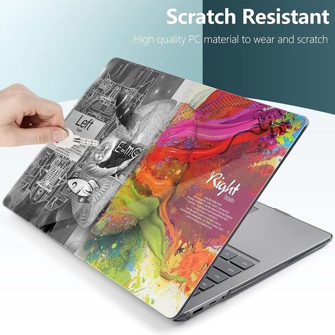 DONGKE Case Compatible with 13.5" Microsoft Surface Laptop 5/4 / 3 Laptop with Metal Keyboard 2022 2021 2019 (Model: 1951/1868), Hard Shell Case with Keyboard Cover & Screen Film, Right & Left Brain in Saudi Arabia