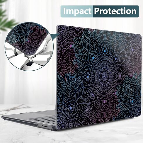 DONGKE Case Compatible with 13.5" Microsoft Surface Laptop 5/4 / 3 Laptop with Metal Keyboard 2022 2021 2019 (Model: 1951/1868), Hard Shell Case with Keyboard Cover & Screen Film, Right & Left Brain in Saudi Arabia