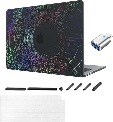 Case for New MacBook Air 15 Inch (2023 2024 Release Model: M3 A3114 M2 A2941 Chip 15.3 Inch Protective Case& Keyboard Cover & Dust Plug，(Rose Gold) Wormhole G4 in Saudi Arabia