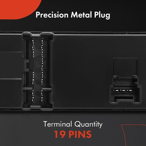 A-Premium - مفتاح نافذة الطاقة الرئيسي لجانب السائق - متوافق مع Nissan Altima 13-22، Pathfinder 13-20، Sentra 13-23، Rogue 14-20، Juke 11-17، Leaf 13-22 مع جانب السائق التلقائي مع موصلين in Saudi Arabia