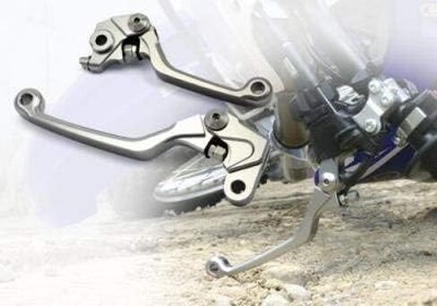 FXCNC CNC الألومنيوم الترابية دراجة محور الفرامل رافعة مجموعة متوافق مع KX250F KX450F KX 250F 450F 2013-2018، KX250 2019-2020 in Saudi Arabia