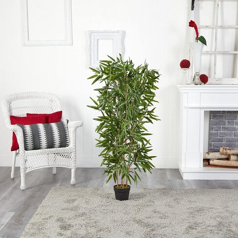 Nearly Natural 4ft. Bamboo Artificial (Real Touch) UV Resistant (Indoor/Outdoor) Silk Trees, Green in Saudi Arabia
