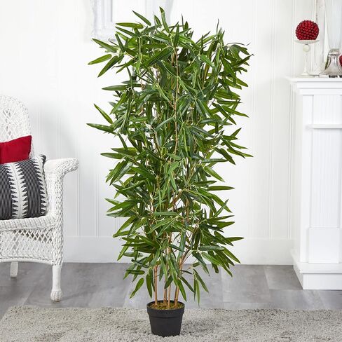 Nearly Natural 4ft. Bamboo Artificial (Real Touch) UV Resistant (Indoor/Outdoor) Silk Trees, Green in Saudi Arabia