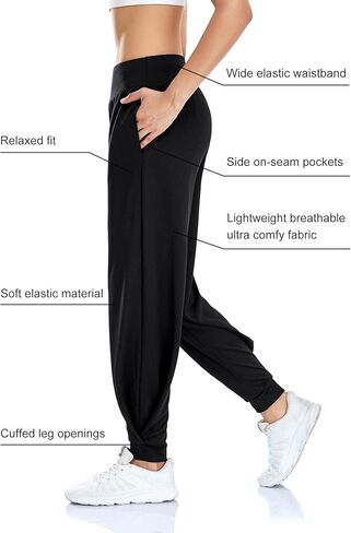 Annenmy Sweatpants for Women, High Waisted Yoga Jogger Pants Loose Fit Lounge Pants Ladies Sweat Pants with Pockets in Kuwait