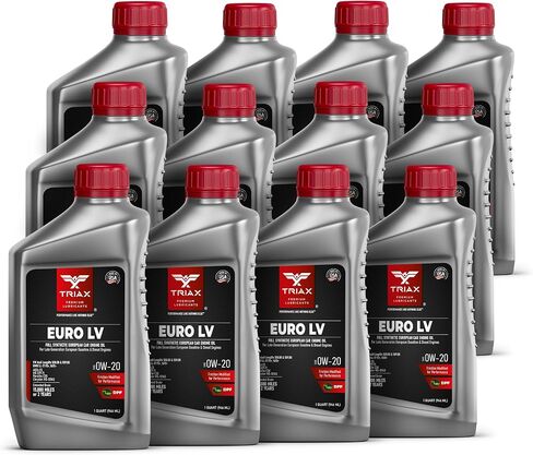زيت محرك TRIAX Euro LV 0W-20 Full Syn PAO Esters متوافق مع BMW LL-12+، LL-17+، MB 229.71، VW 508.00/509.00 (1 كوارت) in Saudi Arabia