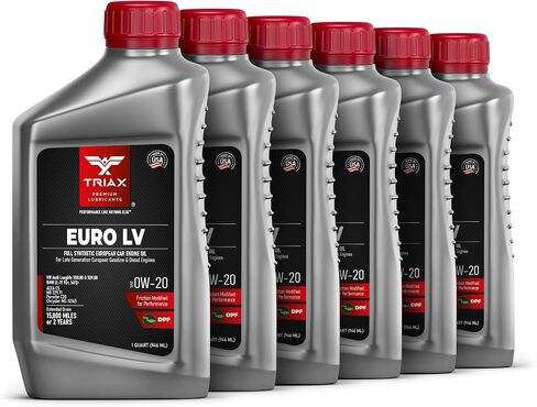 زيت محرك TRIAX Euro LV 0W-20 Full Syn PAO Esters متوافق مع BMW LL-12+، LL-17+، MB 229.71، VW 508.00/509.00 (1 كوارت) in Saudi Arabia