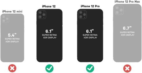 OtterBox Defender Series Screenless Edition Case for iPhone 12 & iPhone 12 Pro (Only) - Holster Clip Included - Non-Retail Packaging - Black in Saudi Arabia