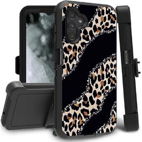 Belt-Clip Holster Case for Samsung Galaxy A13 5G, Heavy Duty Triple-Layer Drop Protection Full-Body Rugged Shockproof Durable Cover Cases for Galaxy A13 5G, Camo Camouflage Deer Hunter