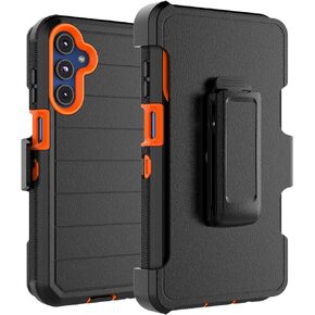 Takfox Galaxy A15 5G Case, for Samsung A15 5G Belt Clip Holster Phone Case with [Built-in Screen Protector] Kickstand Protective Rugged Heavy Duty Shockproof Dustproof Durable Cover-Black/Blue