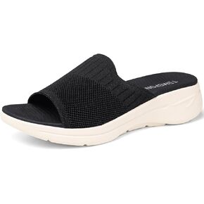 TEMOFON Slide Sandals for Women: Comfortable Arch Support Sandal Walking Slippers Summer Slides