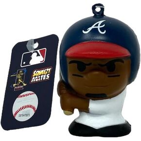 Party Animal MLB Squeezymates Atlanta Braves Acuna Jr. Squeezy Figurine, Team Colors, 2 1/2" Tall