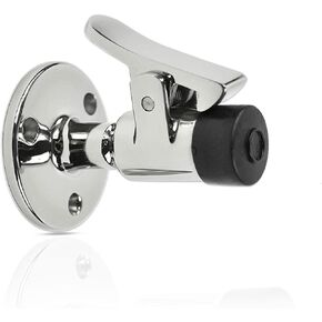 MARINE CITY 316 Grade Stainless Steel Door Stopper Catch Set Gloss Finish Strong Modern Stopper Soft Stop and Catch Anti-Collision Holder for Marine Doors – Boats – Yachts – Ships (1 Pcs)
