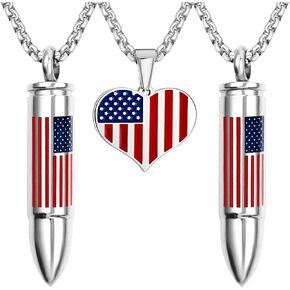 Urns for Ashes - Patriotic Cremation Urn with American Flag - Enduring Ashes Keepsake - Decorative Urns for a Lasting Tribute