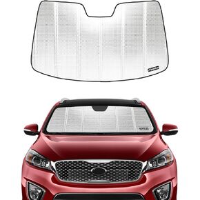 Windshield Sun Shade for 2021-2024 Kia Sorento. 2024 Upgrade Reflective Aluminum Film Front Window Sunshade for Maximum Interior Protection