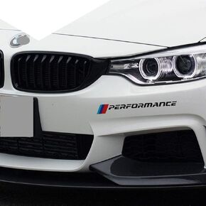 OYADM 2 Pcs M-Colored Stripe Decal Sticker Fit for M Performance Decorative Stickers on Both Sides of The Body (Black) …