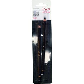 Conté à Paris Pierre Noire HB and 2B Drawing Pencils (Pack of 2)
