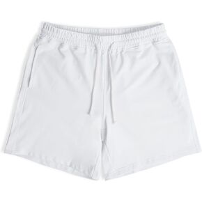 AIMPACT Mens Cotton 7" Long Casual Lounge Fleece Shorts Pockets Jogger Athletic Workout Gym Sweat Shorts