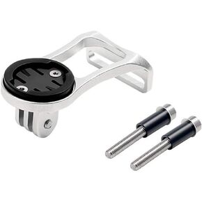 Bike Computer Mount Bike Out Front Mount for Garmin Edge, CATEYE, Bryton, Compatible with GoPro Camera, Bike Lights, All Garmin Series 25 130 200 500 510 520 800 810 820 1000 1030 GPS Computer