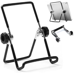 Tablet Holder Stand, Universal Multi-Angle Non-Slip Adjustable Holder Cradle for 9-12.9 inch Tablet PC, Pad (Black)