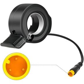 SYNERGY Thumb Throttle Ebike: Electric Scooter Throttle, Ebike Throttle, 7/8inch (22mm) Thumb Throttle Speed Control, 12V-72V Universal Controller for E-Bike Electric Scooters