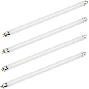 Bluex Bulbs - 4 Pack F14T5/841 14W 22 Inch T5 Fluorescent Tube Light Bulb 4100K Cool White Mini Bi-Pin (G5) Base Straight Tube Light Bulb