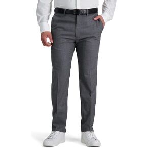 Kenneth Cole Reaction Men's Slim Fit Solid Performance Dress Pant, Medium Grey, 40W x 32L