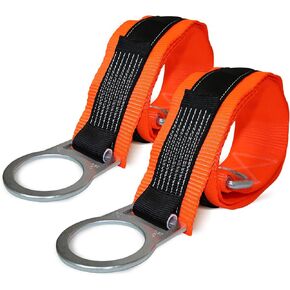AFP 3’ Cross Arm Strap Premium Heavy-Duty Pass-Through Double Steel Ring, Safety Fall Protection Anchorage Connector (OSHA/ANSI) PPE