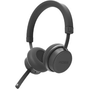 Koss CS340BT QZ Wireless Bluetooth On-Ear Communication Headset, Active Noise Cancellation, On-Board Controls, Black