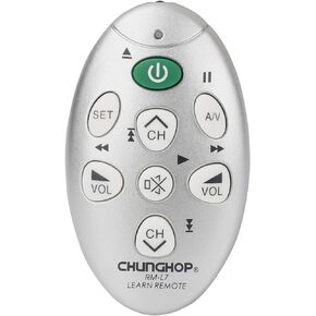 CHUNGHOP Universal IR Learning Remote Control for Smart TV VCR CBL DVD SAT STR-TV CD VCD HI-FI, for All Brands IR Remote 3 in 1 Programmable Controller L336