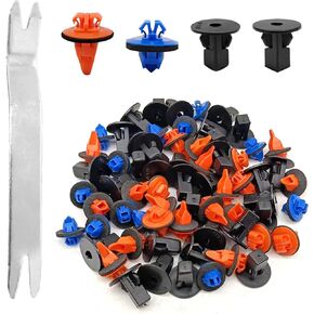 120Pcs Retainer Fastener Rivets for Bumper Fender Liner 90189-06065 Compatible with Toyota 4Runner Tacoma RAV4 Fender Flare Clips Replace 75495-35010, 75397-35010, 90189-06013
